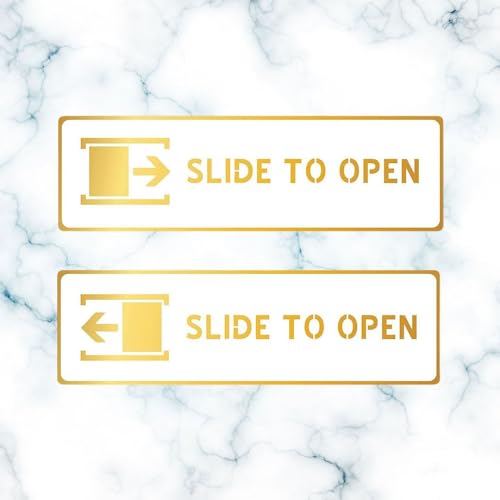 Image of CVANU Slide to Open Acrylic Sign Board for Office /Business /Hospital Sign SelfAdhesive Board(Set of 2) c30