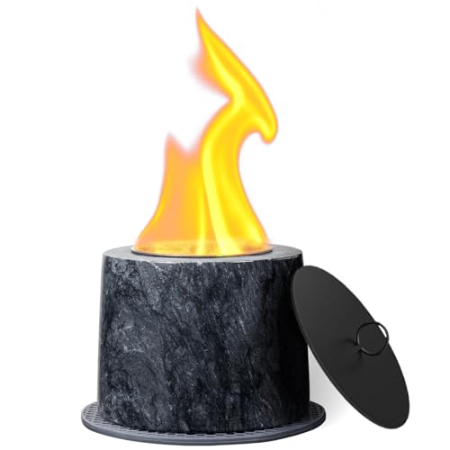 Uping Chimenea Bioetanol de Mesa Chimenea Decorativa Estufa Bioetanol Interior Chimenea Etanol Portatil de Mármol