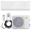 COSTWAY 12000 BTU Wifi Enabled Mini Split Air Conditioner Heater 22 SEER2 208 230V Inverter AC Unit Cools up to 750 Sq Ft Energy Efficient Heat Pump White 12000BTU 208 230V 22 SEER2 WIFI