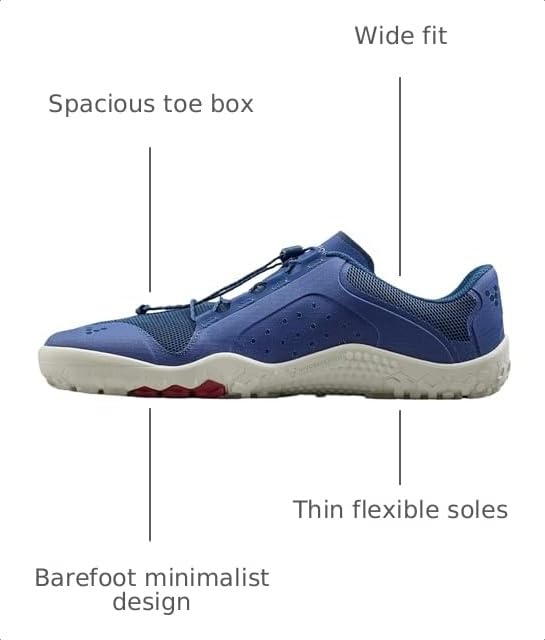 Image of Vivobarefoot Men's Primus Trail FG 3.5, Insignia Blue, 48 EU / 14 US