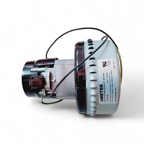 Image of Vacuum Motor Wet and Dry Double Stage | Replacement Vacuum Cleaner Motor for Industrial & Commercial Use | High Speed Suction Motor | Black