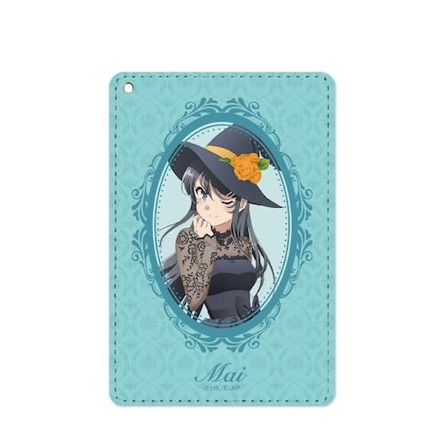青春ブタ野郎はバニーガール先輩の夢を見ない 描き下ろしイラスト 桜島麻衣 ハロウィンver. 1ポケットパスケース