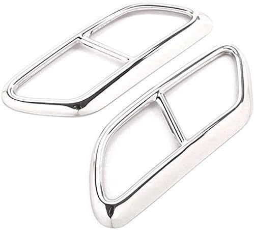 Miniatura 3 de YIWANG silenciador de escape de acero inoxidable punta de cola tubo ajuste tapa marco para Volvo S90 2017-2018 accesorios de coche