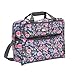 Everything Mary Deluxe Universal Sewing Machine Case, Pink Floral - Portable Cover Tote Bag for Brother, Singer & Most Machines - Carrying Travel Storage Carrier Supply Organizer for Accessories