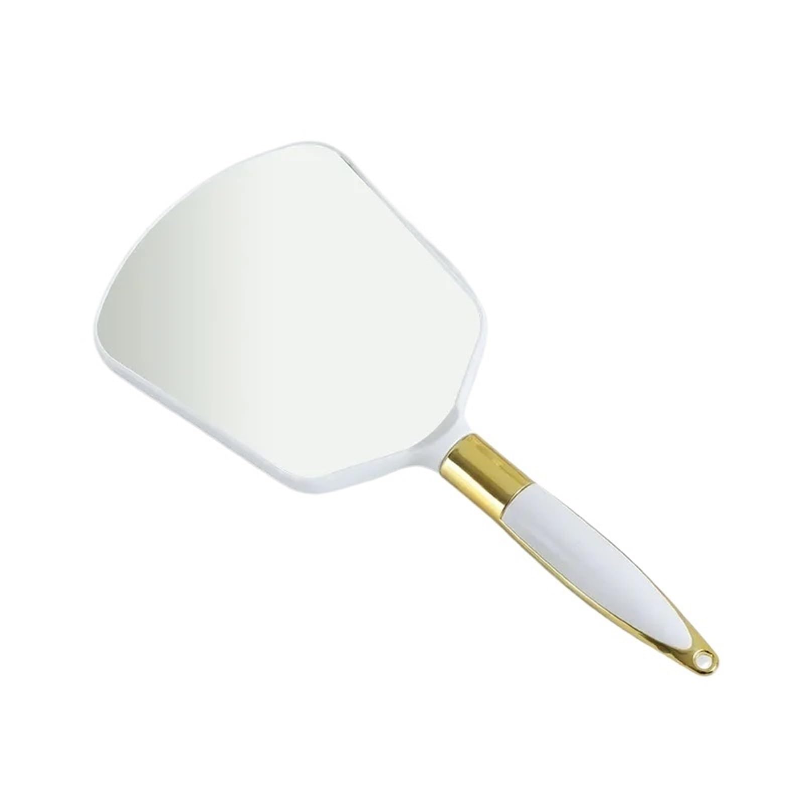 IULGFSC Handheld mirror， With Handle Hand Vanity Irregular Salon Dressing Table Compact Mirror