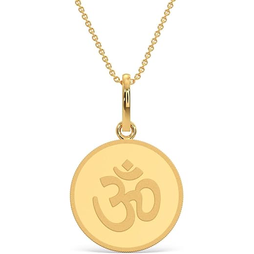 24K OHM Gold Coin Pendant 2 Gms