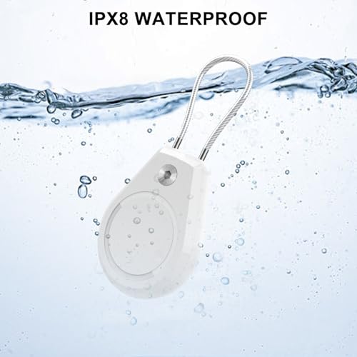 Image of Keychain Holder Case - Waterproof Shockproof Protective Air Tag Key Chain Cover with Steel Wire Cable, Anti-Lost Accessory Compatible with Air for Keys, Luggage, Backpack, Pets