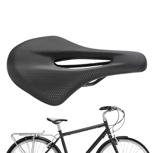 Sillín de Bicicleta - Sillines de Carretera ergonómicos con diseño Hueco | Impermeable con cojín Suave y aireado - Piezas de Repuesto universales para Hombres, Mujeres y Bicicleta de