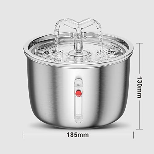 Fuente de agua para gatos acero inoxidable 2L miniatura 2
