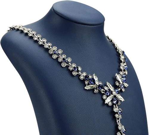 Rangement vitrine collier pendentif et support buste pour bijoux - 4