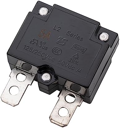 weelye 2Pcs 5A 125/250Vac 50Vdc Automatic Reset Relay Thermal Switch Circuit Breaker Current Overload Protector for Children Riding Electric Car Accessories image 3