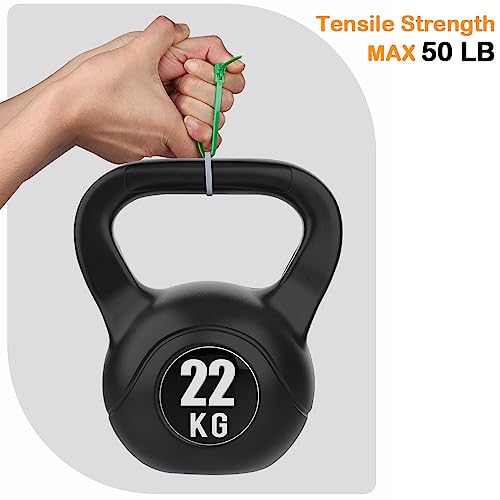 MgcTolBox Reusable Cable Ties 200mm, 8 inch Colored Zip Ties-Red/Yellow/Green/Blue/Black/White Heavy Duty Plastic Cable Ties-100pcs