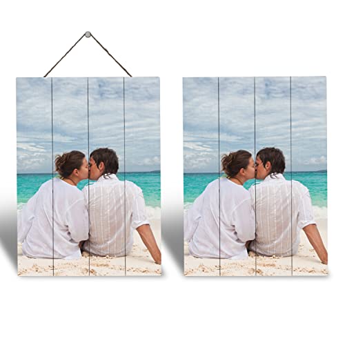 Artblox Custom Picture Frames On Real Wood Wall Art Print Pictures From Your Phone Wedding Baby Dog Family Christmas Customized Gifts Photo Prints Personalized Wall Decor #TOP3