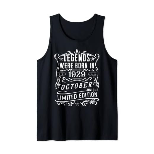 Cumpleaños Octubre 1929 Edición Limitada Regalo Used Vintage Camiseta sin Mangas
