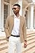 COOFANDY Mens Sport Coats and Blazers Fashion Suit Jackets Two Buttons Herringbone Sports Jacket, Khaki, L
