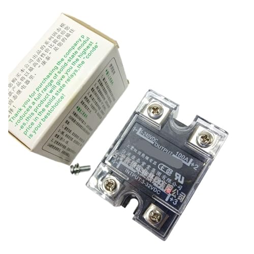 Relé de estado sólido SSR-100DD 100A para control CC a CC de 3-32V a 12-240V