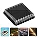 Zerodeko Solar Outdoor Step Light Waterproof LED Landscape Lighting Tool with Pressure Resistance for Garden Lawn Patio Deck