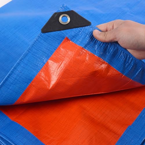 Lona impermeable exterior azul cubretodo con ojales duradera 8