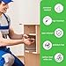 36Pcs M4 x 80mm Machine Screws Pan Phillips Cross Head Fasteners, Phillips Drive, Fully Threaded, Zinc Steel, Electrical Long Socket Screws for Light Switches, Plug Sockets, Wall Plates
