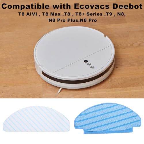 QUARKZMAN 1set Waschbare Tuch Wischpads und Einweg Tücher Wischpads Faser Roboter Staubsauger Zubehör für Deebot T8 T8 Max T8 T8+ Serie T9 N8 N8 Pro N8 Pro