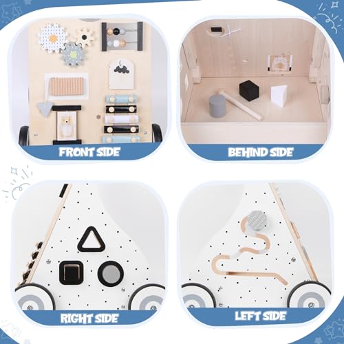 image for Asweets Wooden Baby Walker Push and Pull Learning Activity Walker Kids
