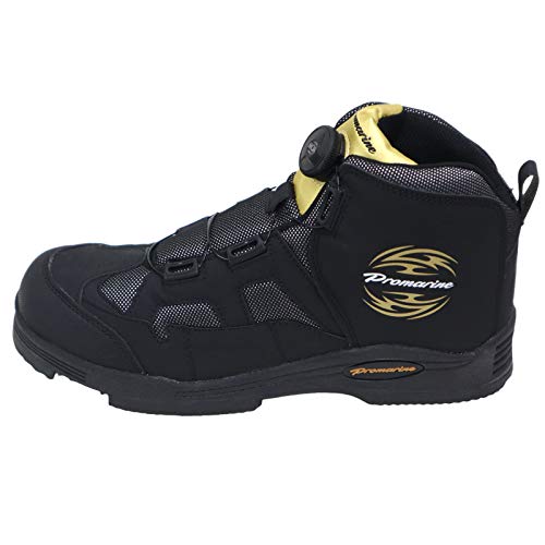 プロマリン スパイクシューズEX FSA104 ハイカットモデル ブラックゴールド フィッシングシューズ 釣り具 (L) 2枚目