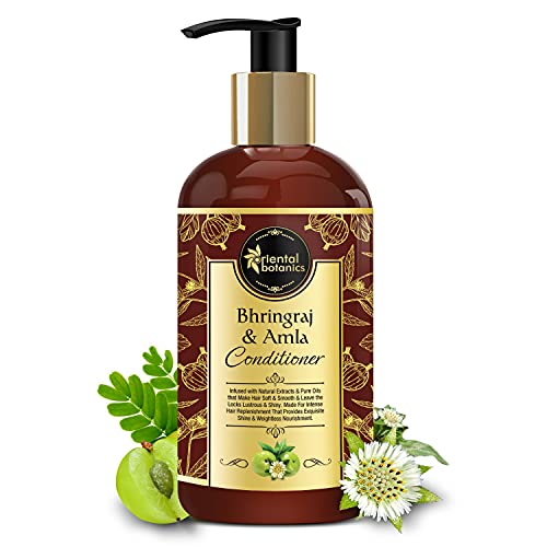 Oriental Botanics Bhringraj & Amla Hair Conditioner, No Sls/ Sulphate, Paraben For Soft, Smooth And Shiny Hair, 300 Ml