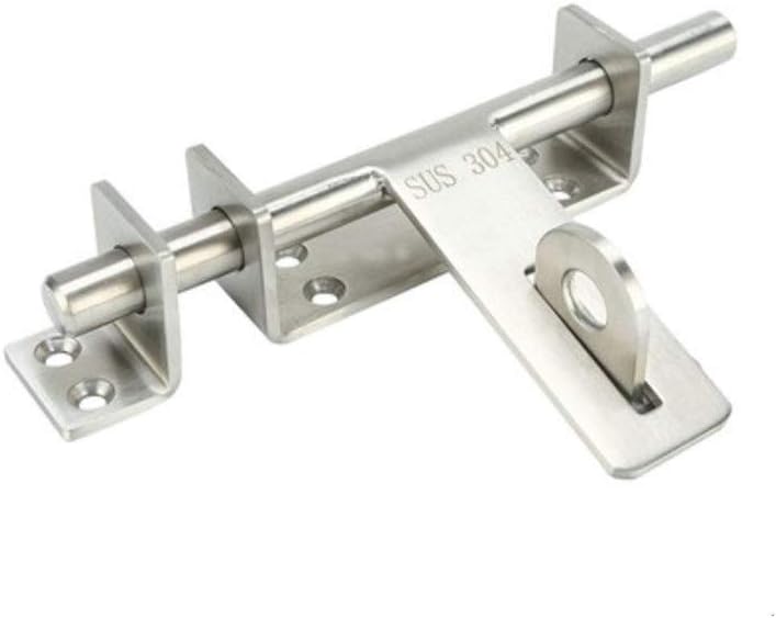 1pc Slide Bolt Gate Latch Heavy Duty Premium Safety Stainless Steel Barrel Door Lock