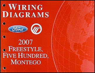 Paperback 2007 Freestyle, 500, Montego Wiring Diagram Manual Original Book