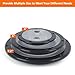 ORLANG 4 Inch Boat Deck Plate Cover with Screws,Round Non-Slip Inspection Hatchs with Detachable Cover and Pre-Drilled Holes,Marine Access Hatch Deck Hatches for Rv Marine Boat Kayaks Yacht - Black