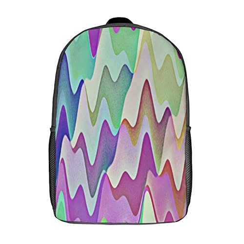 Sac à dos scolaire 17 pouces avec imprimé artistique 3D pour enfants