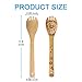 Halloween Idea Utensil Burned Wooden Spoons Set House Warming Wedding Present Slotted Spoon 5 Piece SpoonSet