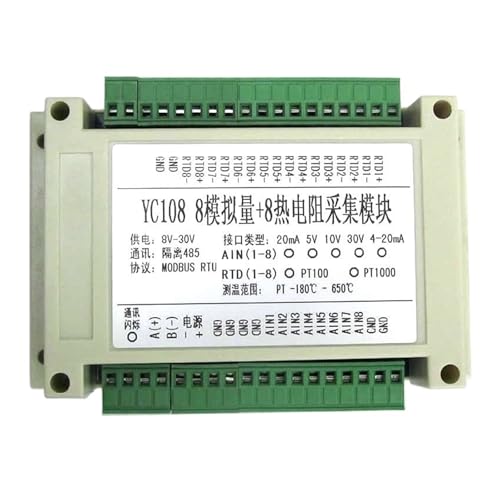 Module d'acquisition de temperature PT100 8PT+8AI analogique 4-20mA - 2