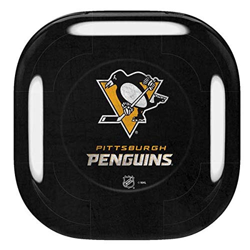 Skinit Decal Audio Skin Compatible with Samsung Galaxy Buds Pro - Officially Licensed NHL Pittsburgh Penguins Distressed Design