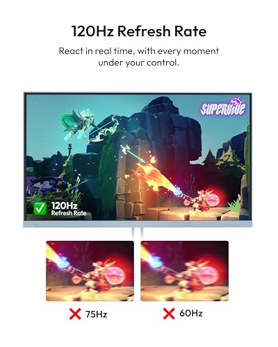 Image of Pixio Two PX246 Wave Blue 24 inch 120Hz Refresh Rate FHD 1080p Resolution IPS Panel 4ms GTG Response Time Gaming Monitor and PS1D Wave Blue Dual Monitor Arm