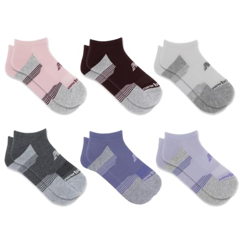 Image of New Balance Unisex Adult Performance Cushioned No Show Socks, 6-12 Pairs