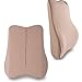 Amooca Breathable Back Support Cushion Pillow Memory Foam Lumbar Home Chair Car Seat Beige 1PCS