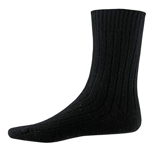 YUN 3 Pairs Men's Pure 100% Wool Traditional Crew Warmer Boot Winter Socks4