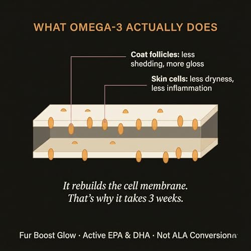 Image of UNDERSTOOD Glow Topper for Dogs and Cats | Omega-3 Rich | Shedding, Dull Coat & Itchy Skin | No Fillers | 50g