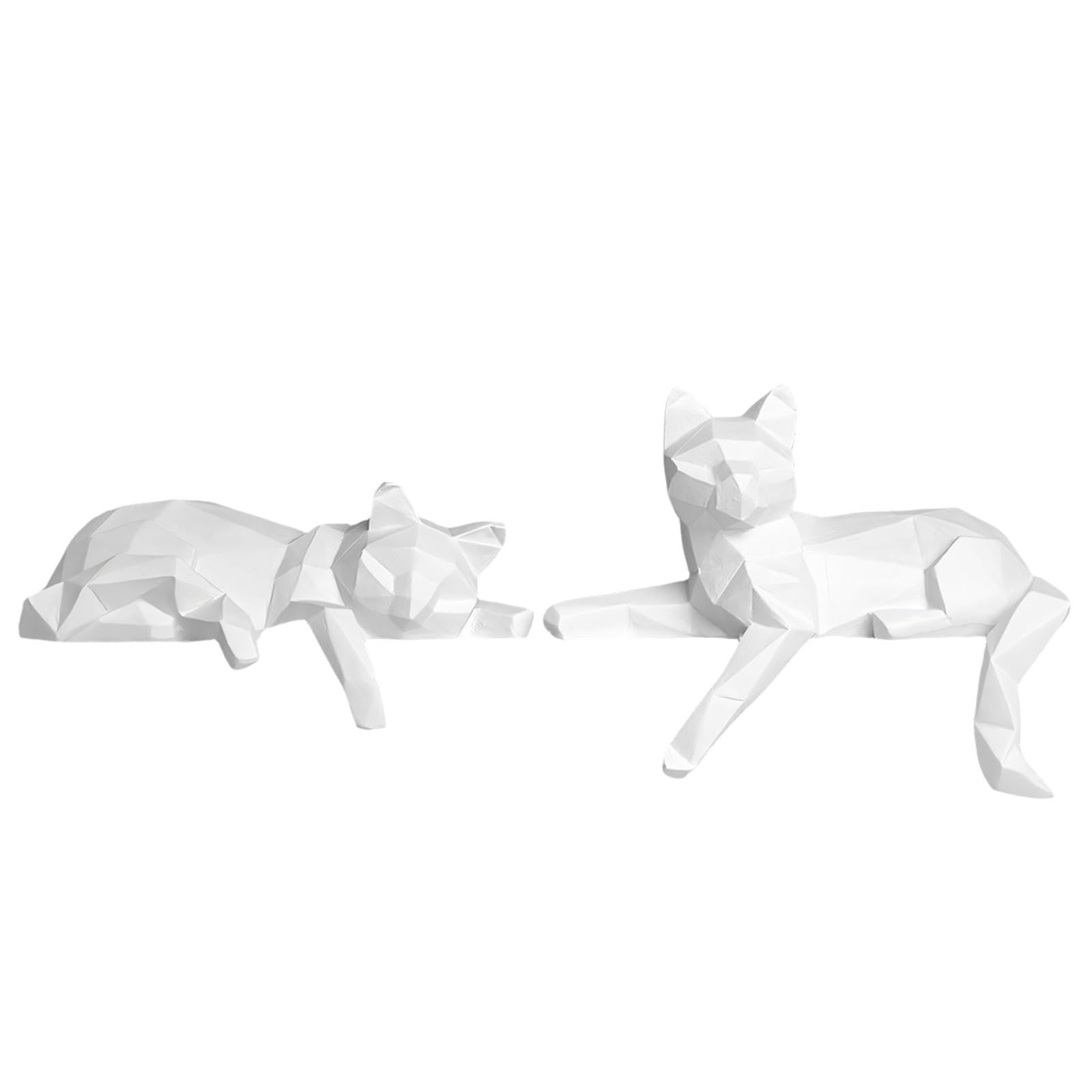 APGLSXY Geometric Shelf Decor Sculptures, Resin Tabletop Figurines for Living Room Console, Entryway and Desktop Display Resin Figurines Modern Shelf Decor Geometric Sculpture Tabletop Bookshelf Desk