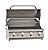 Bull Lonestar 30 Inch Built In 14 Gauge Stainless Steel Gas Flat Top Grill with 4 Welded Burners and Heavy Duty Thermometer