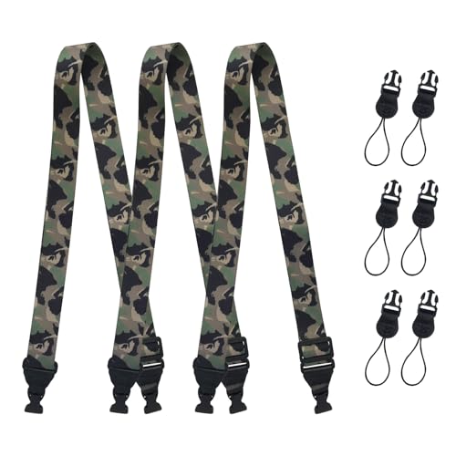 Gowjaw 3 Pack Adjustable Shoulder Strap:Comfortable for iPad Strap Nylon Neck Lanyard for iPad/Samsung Tablet Case,Camera Binocular Crossbody Laptop Luggage Bag(Camouflage Color)