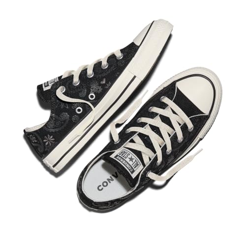 Converse Unisex, Chuck Taylor® All Star® Ox (Big Kid), Black/Dark Matter/Egret, 6, Medium, Big Kid by Converse - Used condition - Image 4