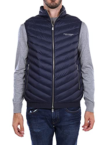 A|X ARMANI EXCHANGE mens Real Down Quilted Packable Vest