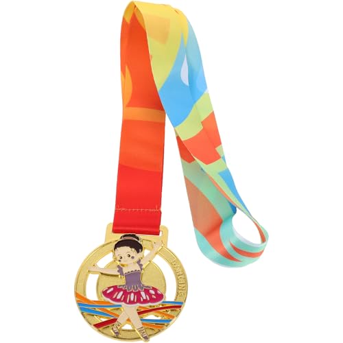 Zerodeko Médaille de Danse en Alliage de Zinc Or pour Garçon et Filles, Résistante à l'usure et Facile à Porter, pour Compétitions de Danse et Événements Sportifs Scolaires