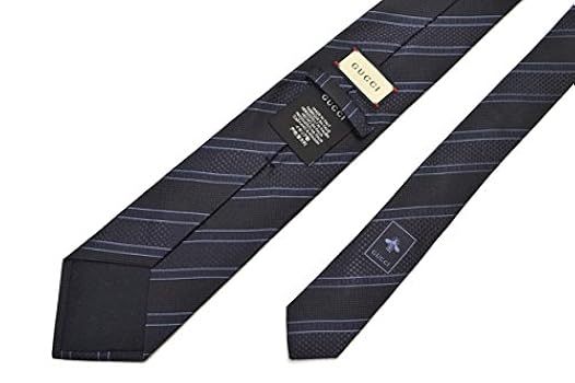 ✨未使用クラス✨GUCCI ブランドロゴ　ストライプ　ネイビー　ネクタイ GUCCI グッチ ネクタイ 新作 蜂 GG柄 ストライプ 赤 黒 青