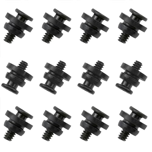 XZW- 3.5Inch Mechanical Hard Disk Shock Absorber Screws Hard Disk Drive Screws Shock Absorber Rubber Washer Kit (Black) 12 Sets