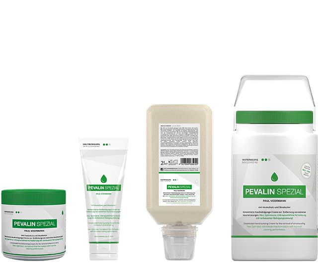 Pevalin Spezial - konzentrierte Handreinigungs-Creme, 3 Liter Dose, 6 Stück
