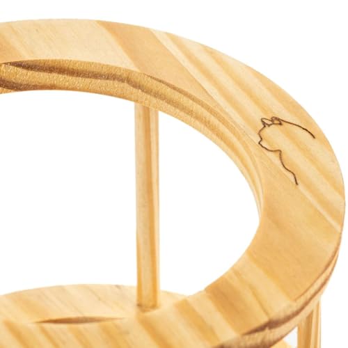 Comedouro Elevado Gato Porcelana Pote De Ração Gatos Tigela Rasa Vasilha Comedouro Alto