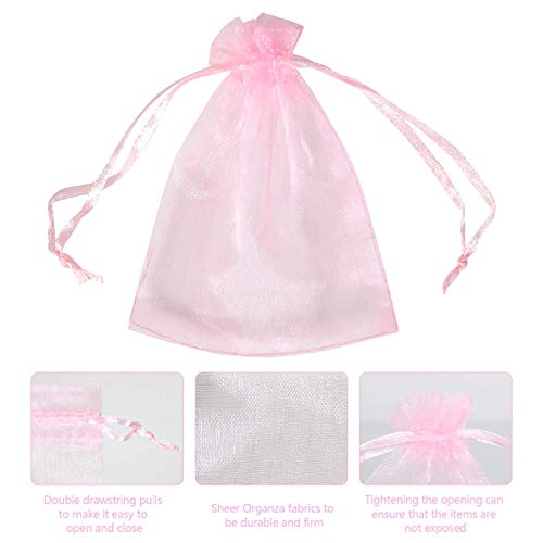 MLZYKYJZ Sacchetti di Organza di Colore 100 Pezzi